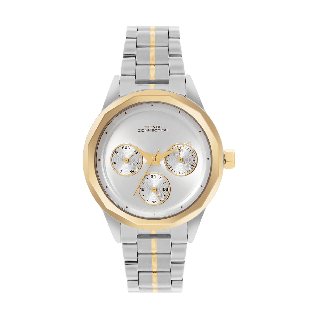 French Connection Multi - Function Silver Dial Women's Watch -FCH06TM