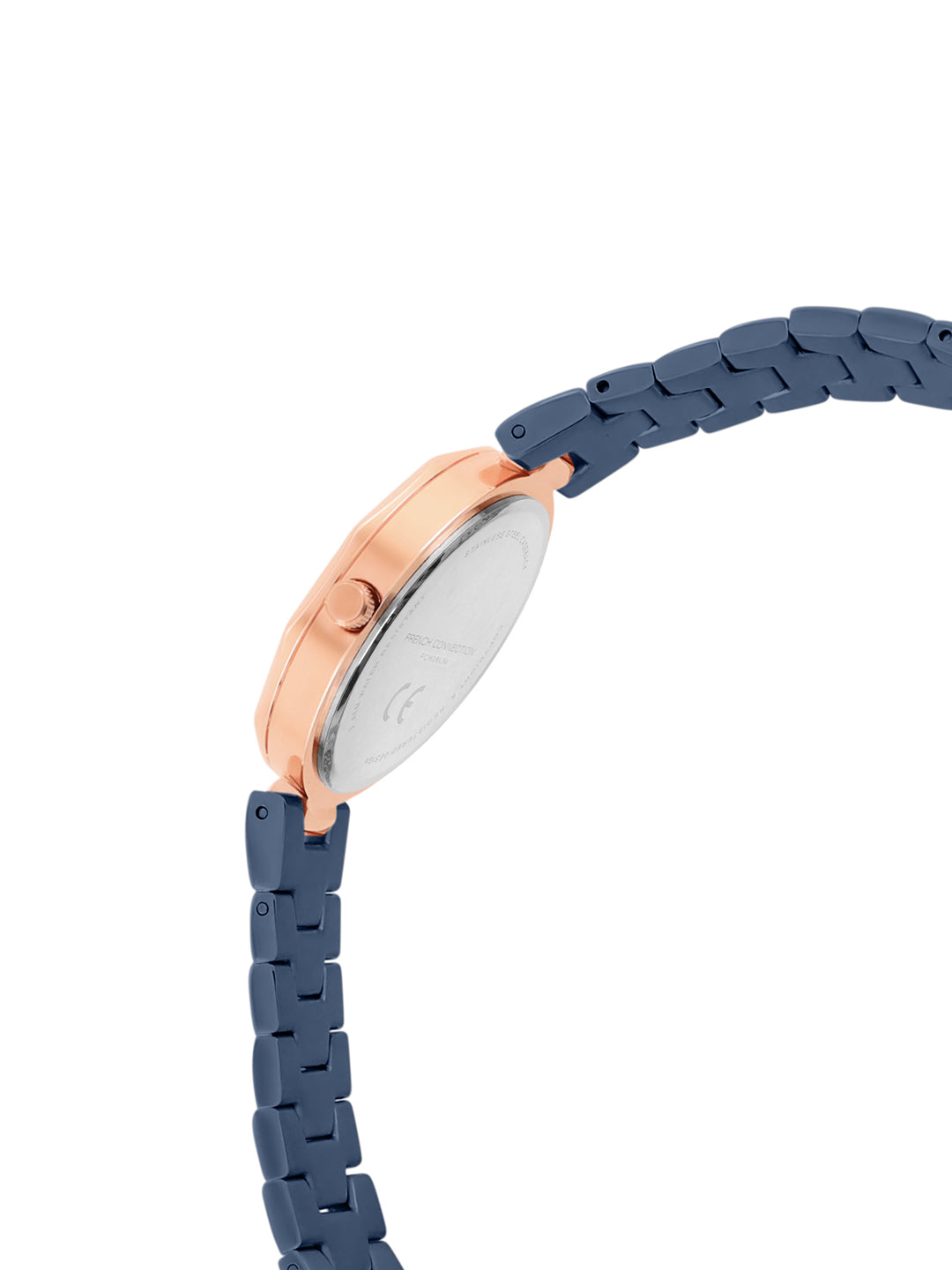 French connection Women Dial & Stainless Steel Bracelet Style Straps Analogue Watch FCH08UM