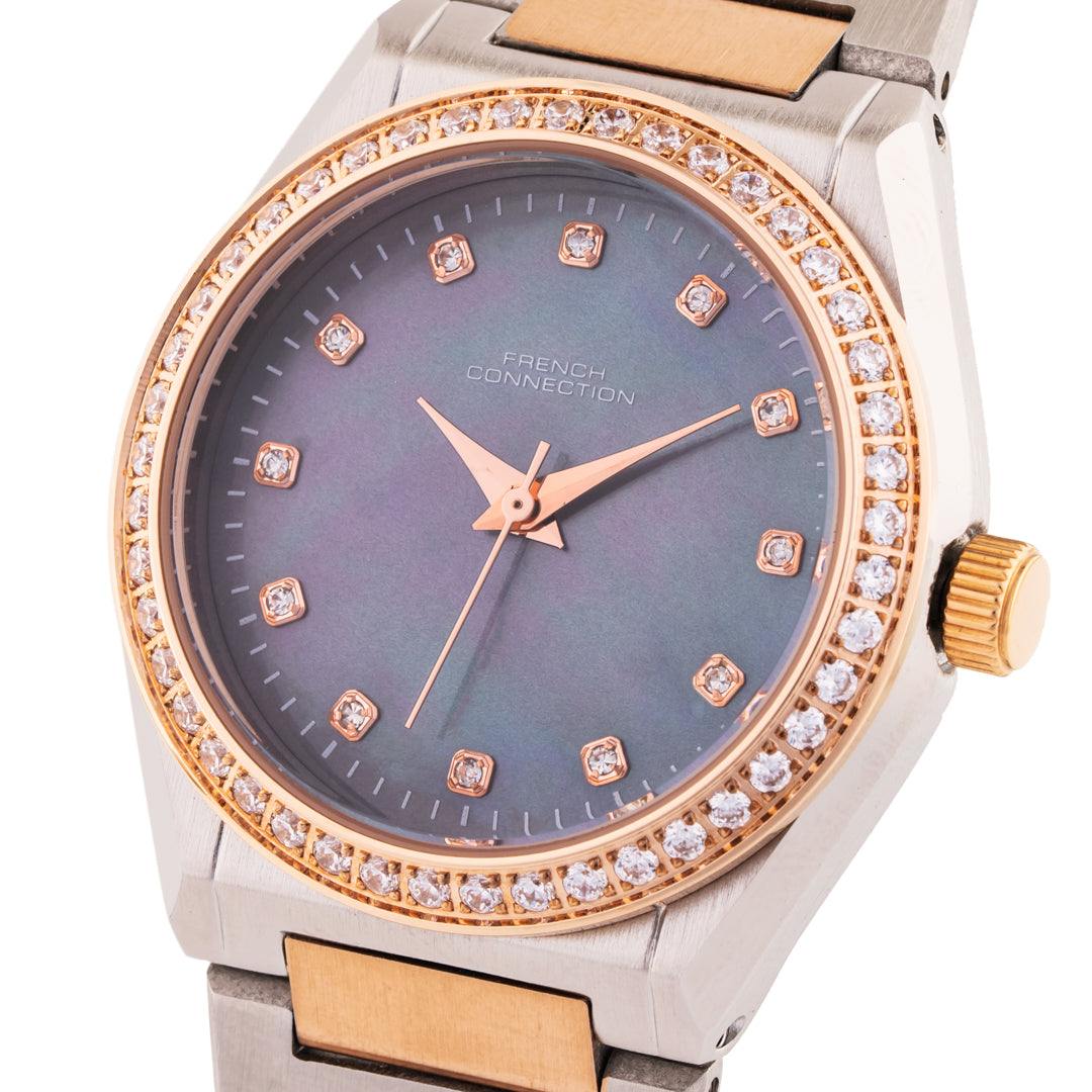 French Connection Analogue Blue Mop Dial Women's Watch -FCH10RGM
