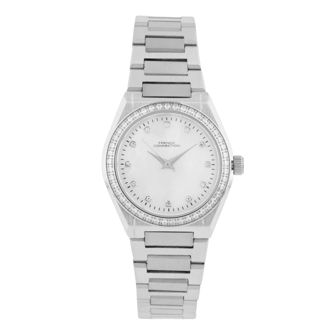 French Connection Analogue White Mop Dial Women's Watch -FCH10SM