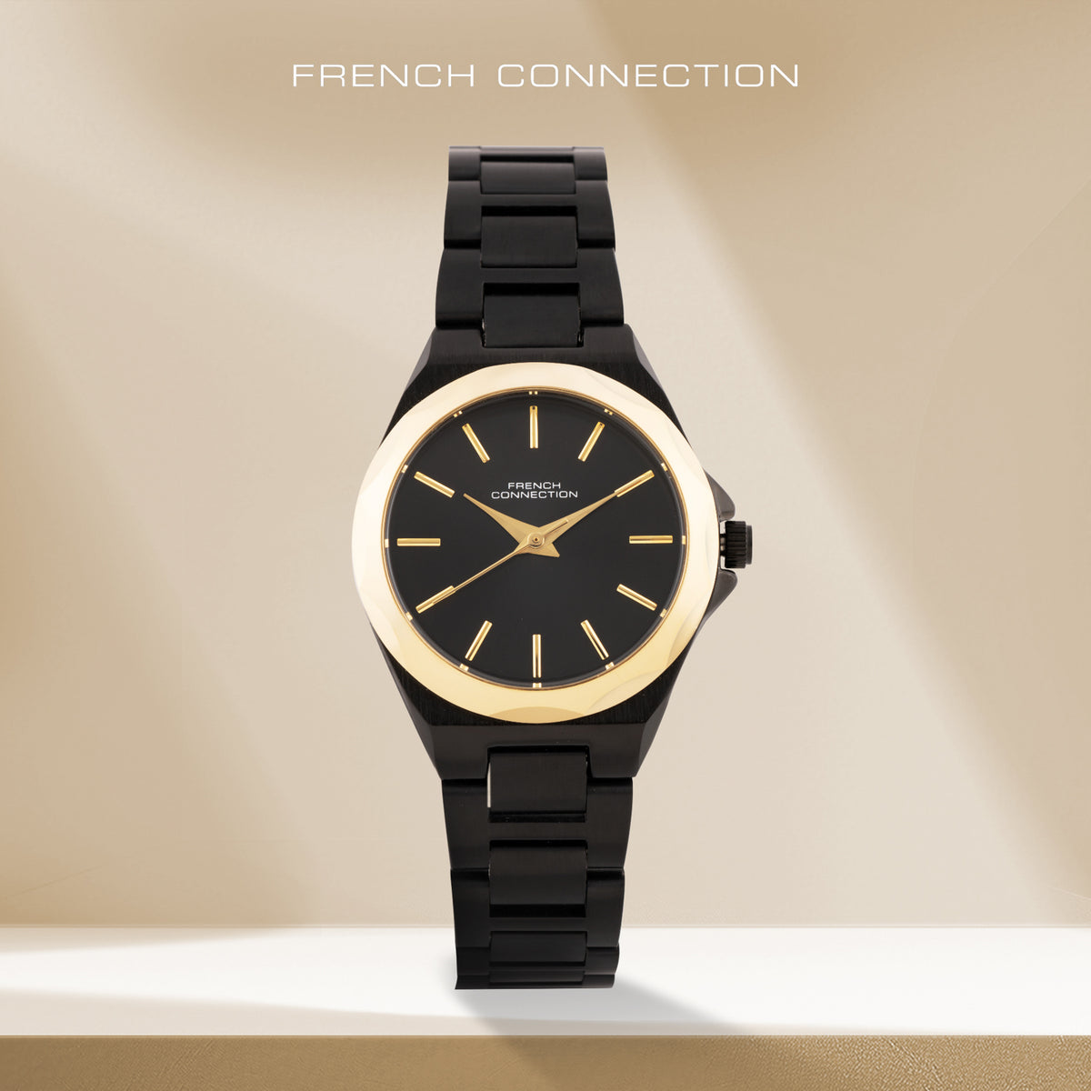French Connection Analogue Black Dial Women's Watch -FCH11BM