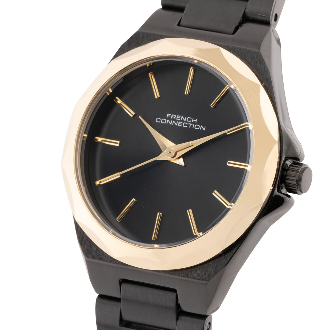 French Connection Analogue Black Dial Women's Watch -FCH11BM