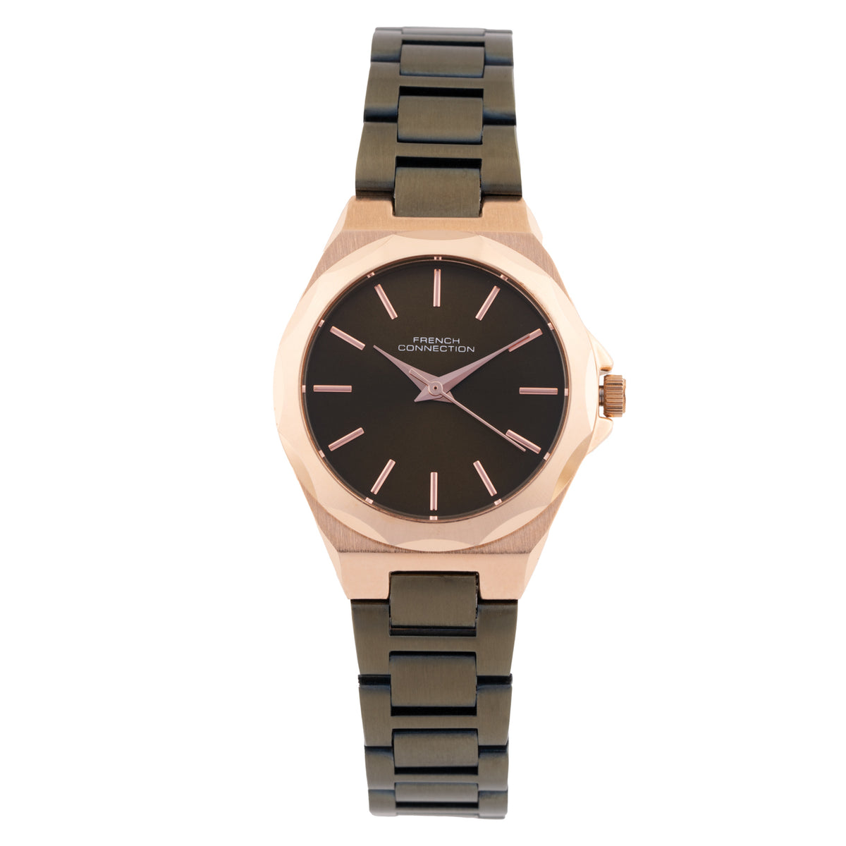 French Connection Women's Alloy Dial & Stainless Steel Bracelet Strap Analogue Watch FCH11OM