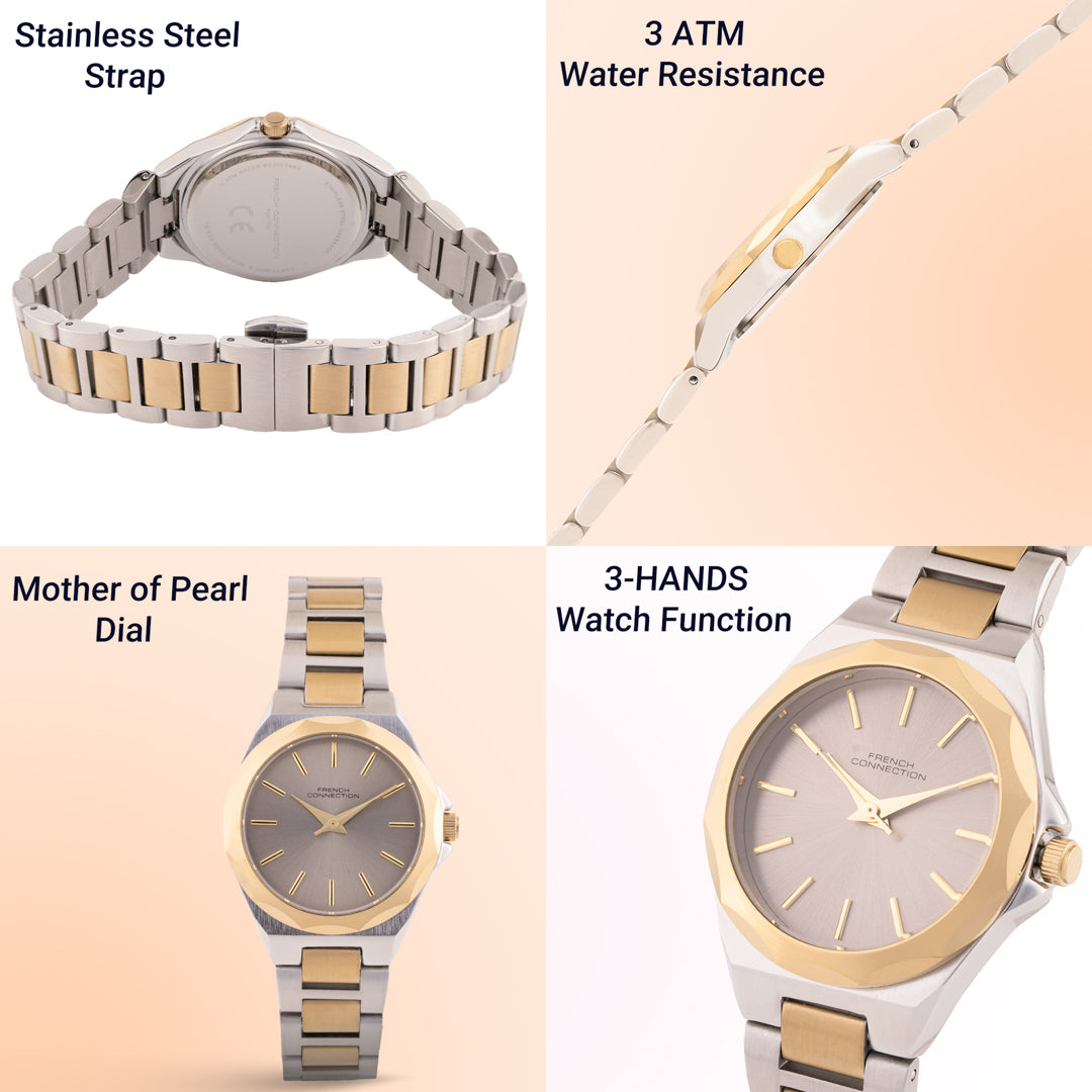 French Connection Analogue Grey7C Dial Women's Watch -FCH11TM