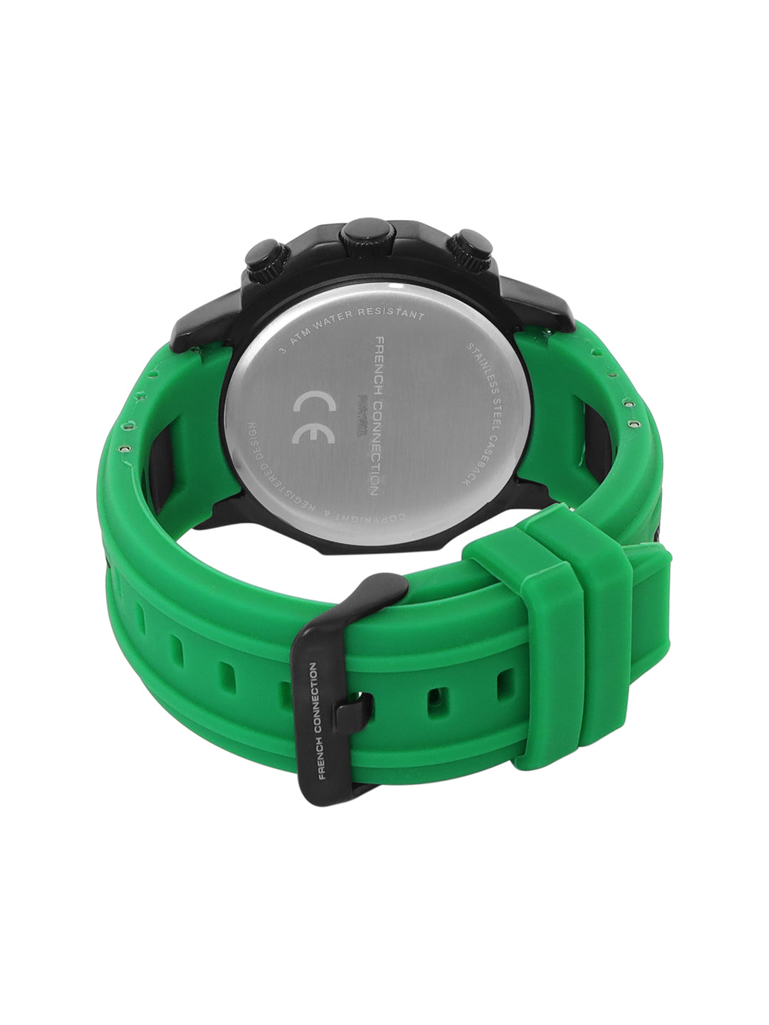 French Connection Green Dial Multifunction Watch for Men's - FCH15NL