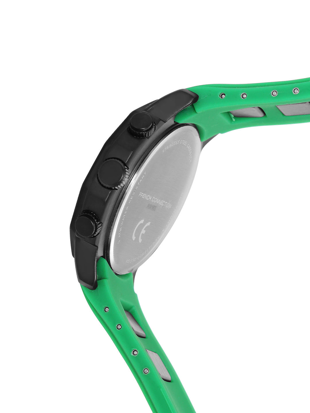 French Connection Green Dial Multifunction Watch for Men's - FCH15NL
