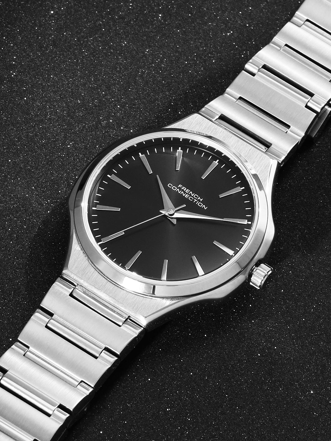 French Connection Black Dial Analog Watch for Men's - FCH16BSM