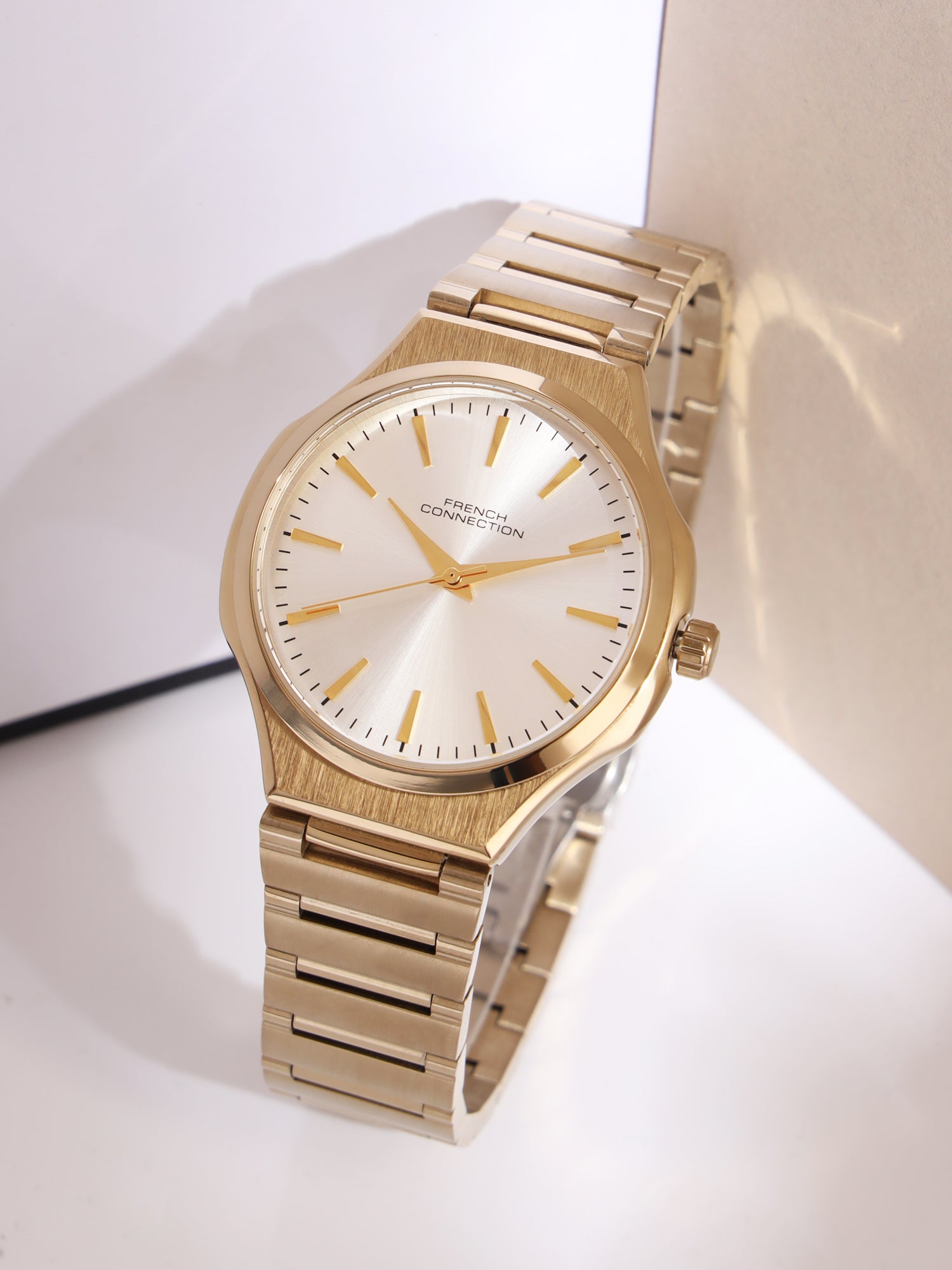 French Connection Silver Dial Analog Watch for Men's - FCH16GM