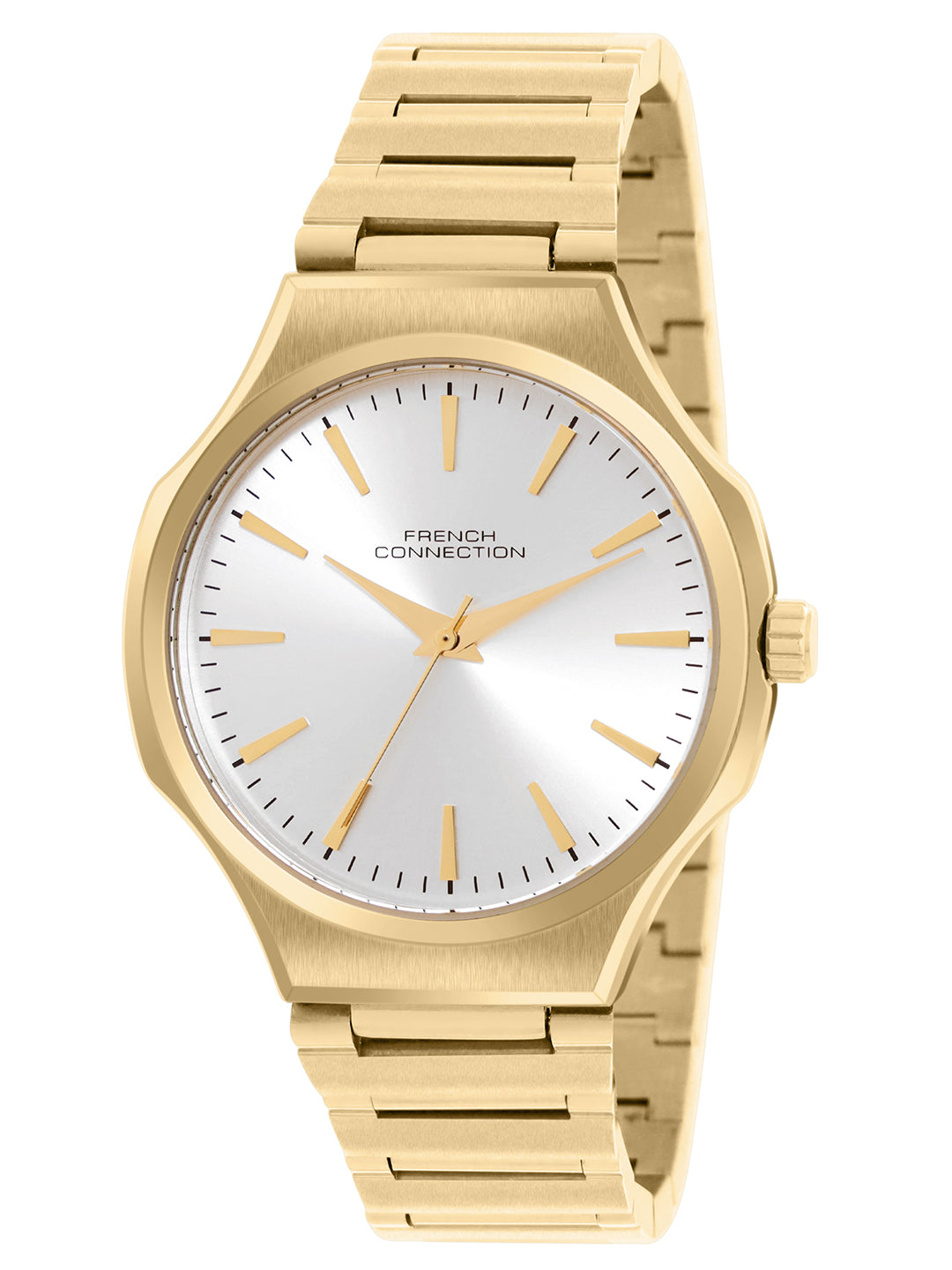 French Connection Silver Dial Analog Watch for Men's - FCH16GM
