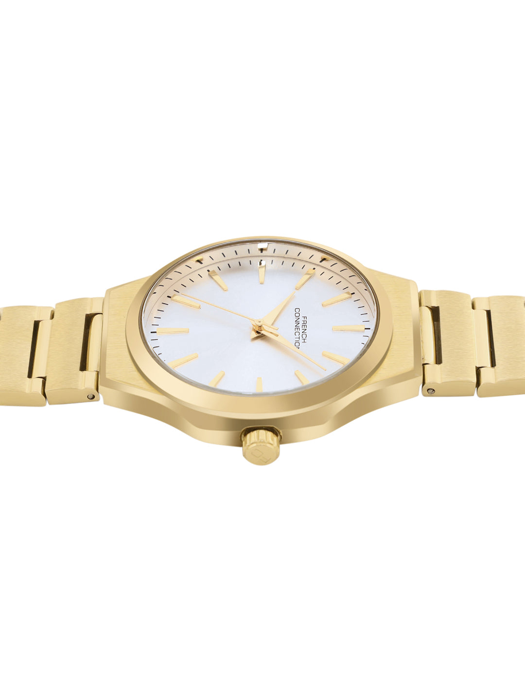 French Connection Silver Dial Analog Watch for Men's - FCH16GM