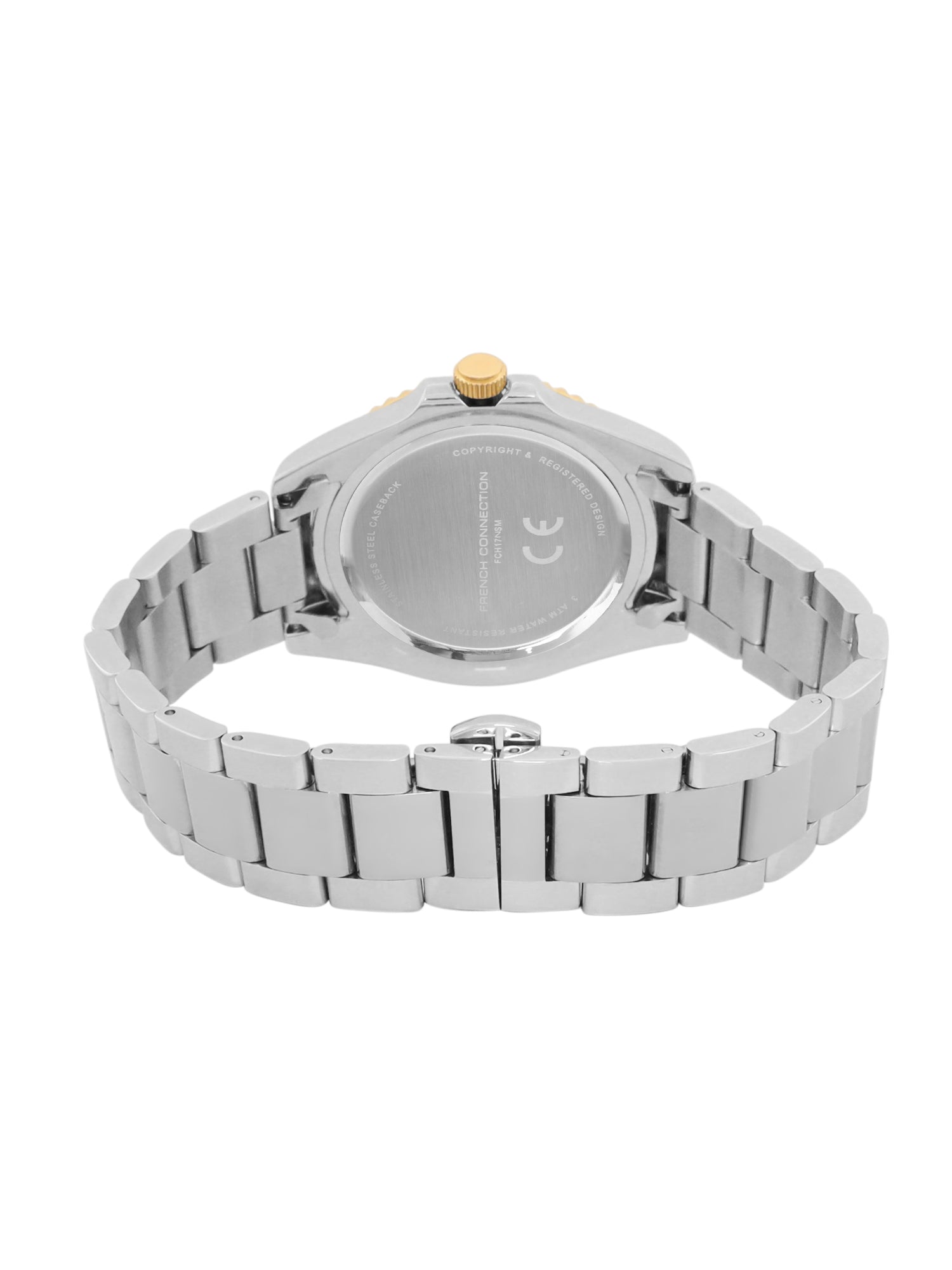 French Connection Green Dial Dated Watch for Men's - FCH17NSM