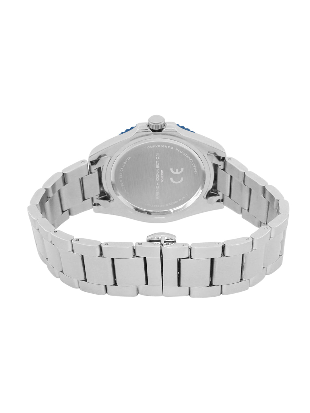 French Connection Blue Dial Dated Watch for Men's - FCH17SM