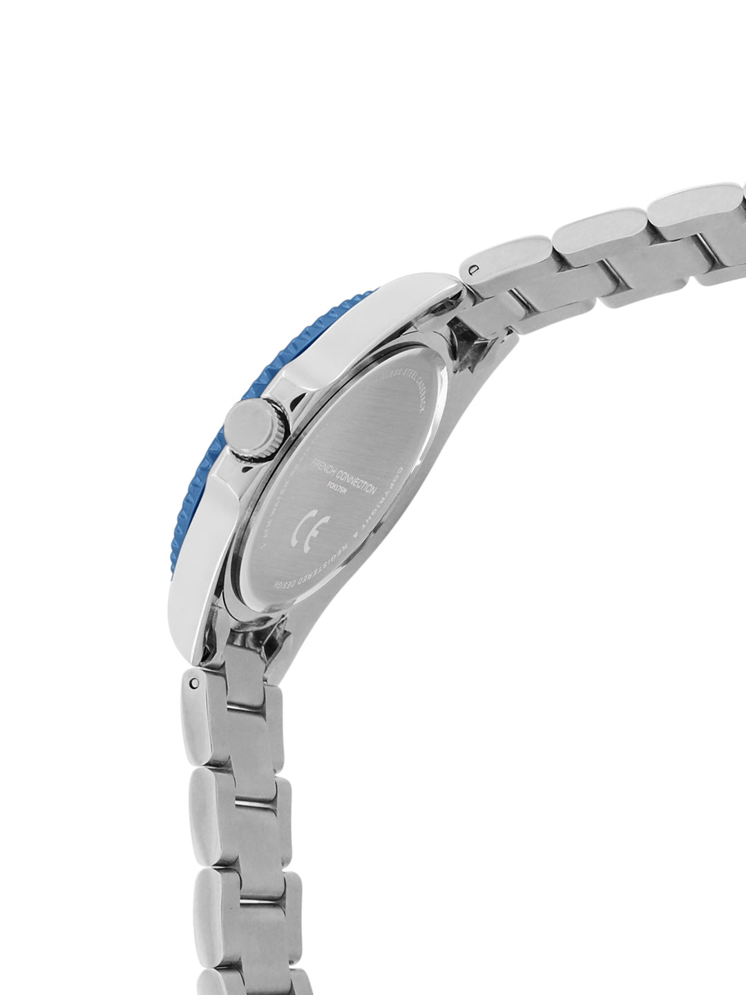 French Connection Blue Dial Dated Watch for Men's - FCH17SM
