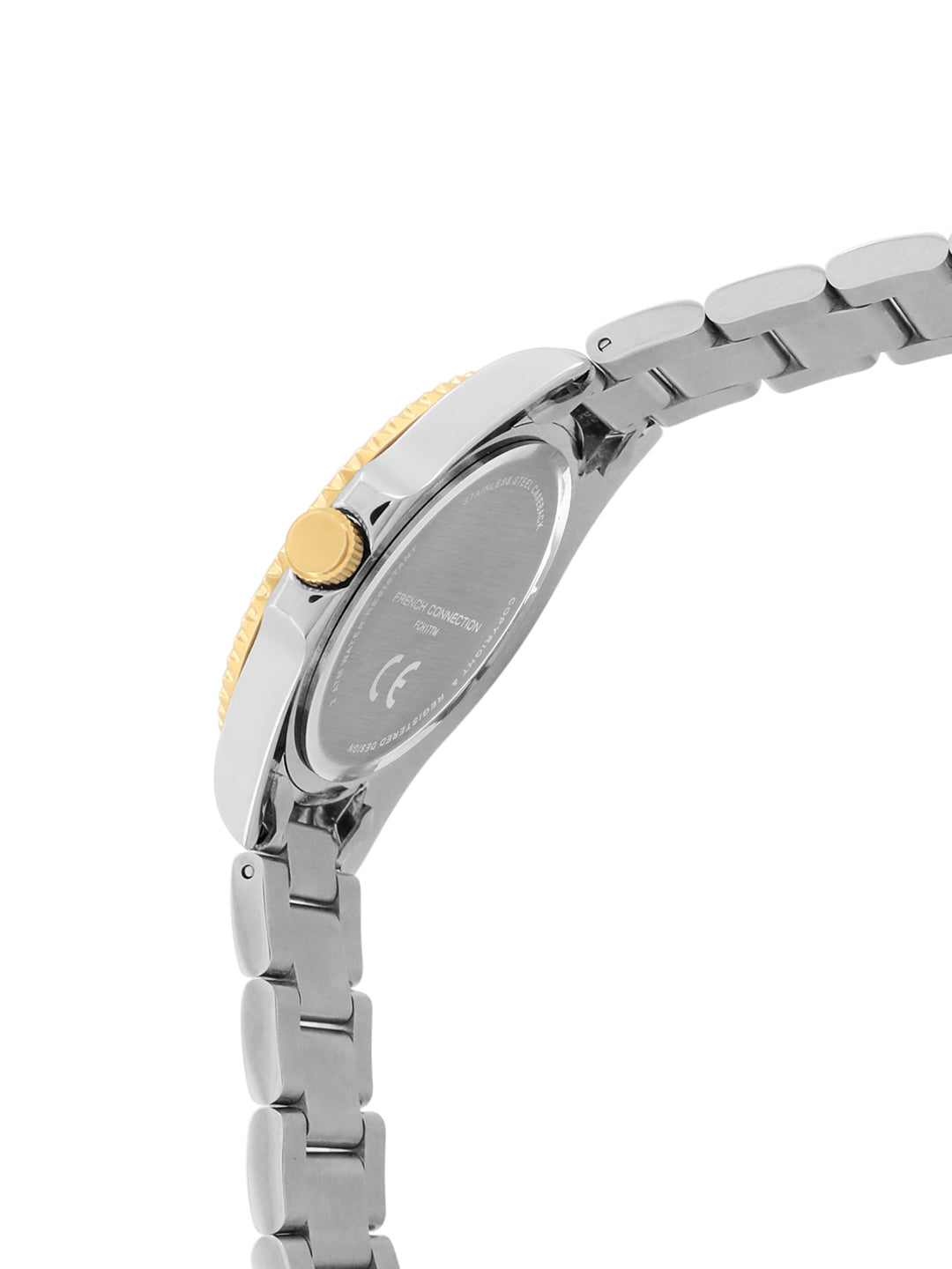 French Connection Black Dial Dated Watch for Men's - FCH17TM