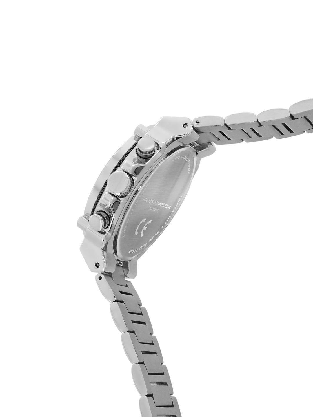 French Connection Black Dial Multifunction Watch for Men's - FCH18BSM