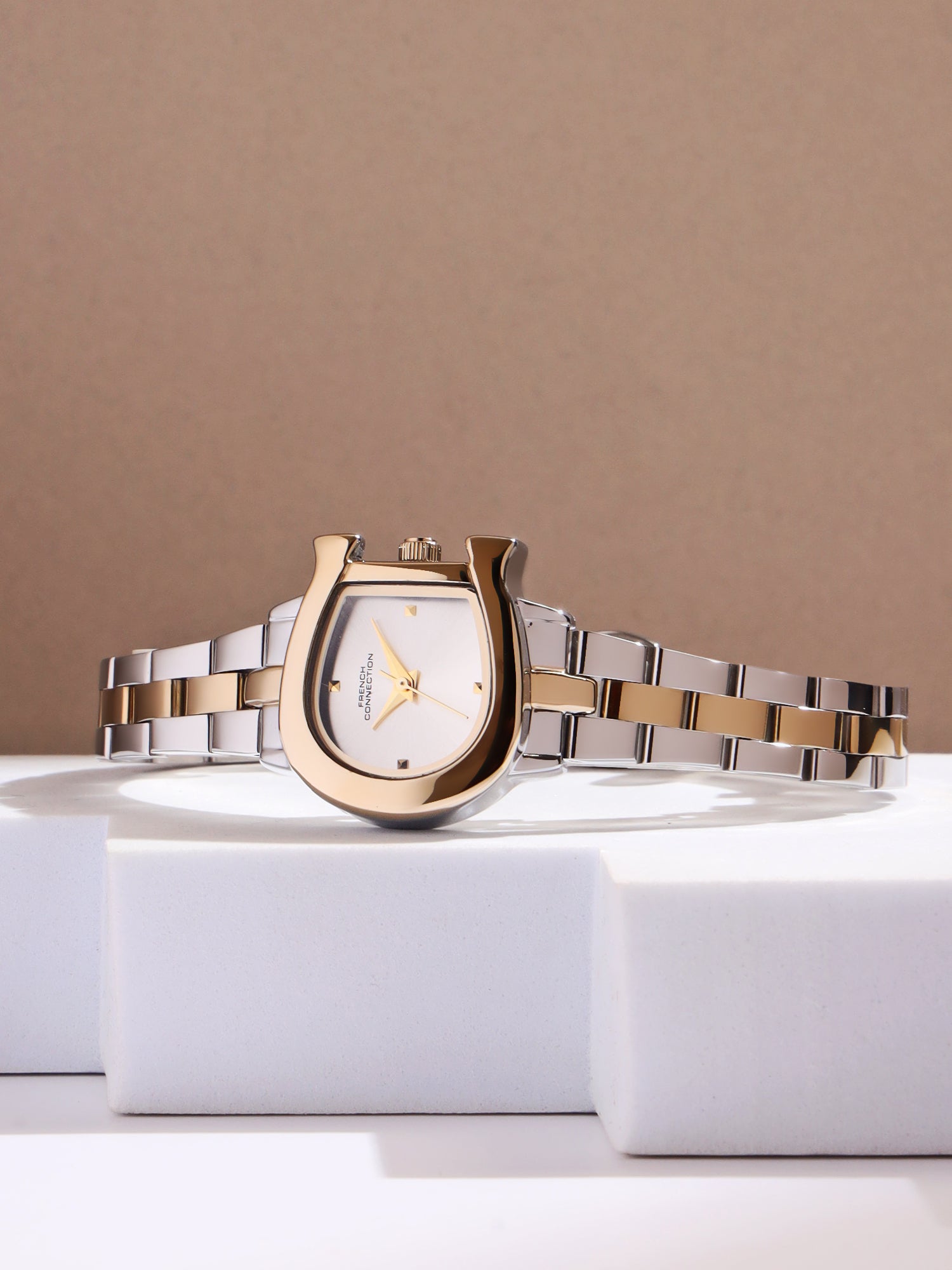 French Connection Silver Dial Analog Watch for Women's - FCH19STM