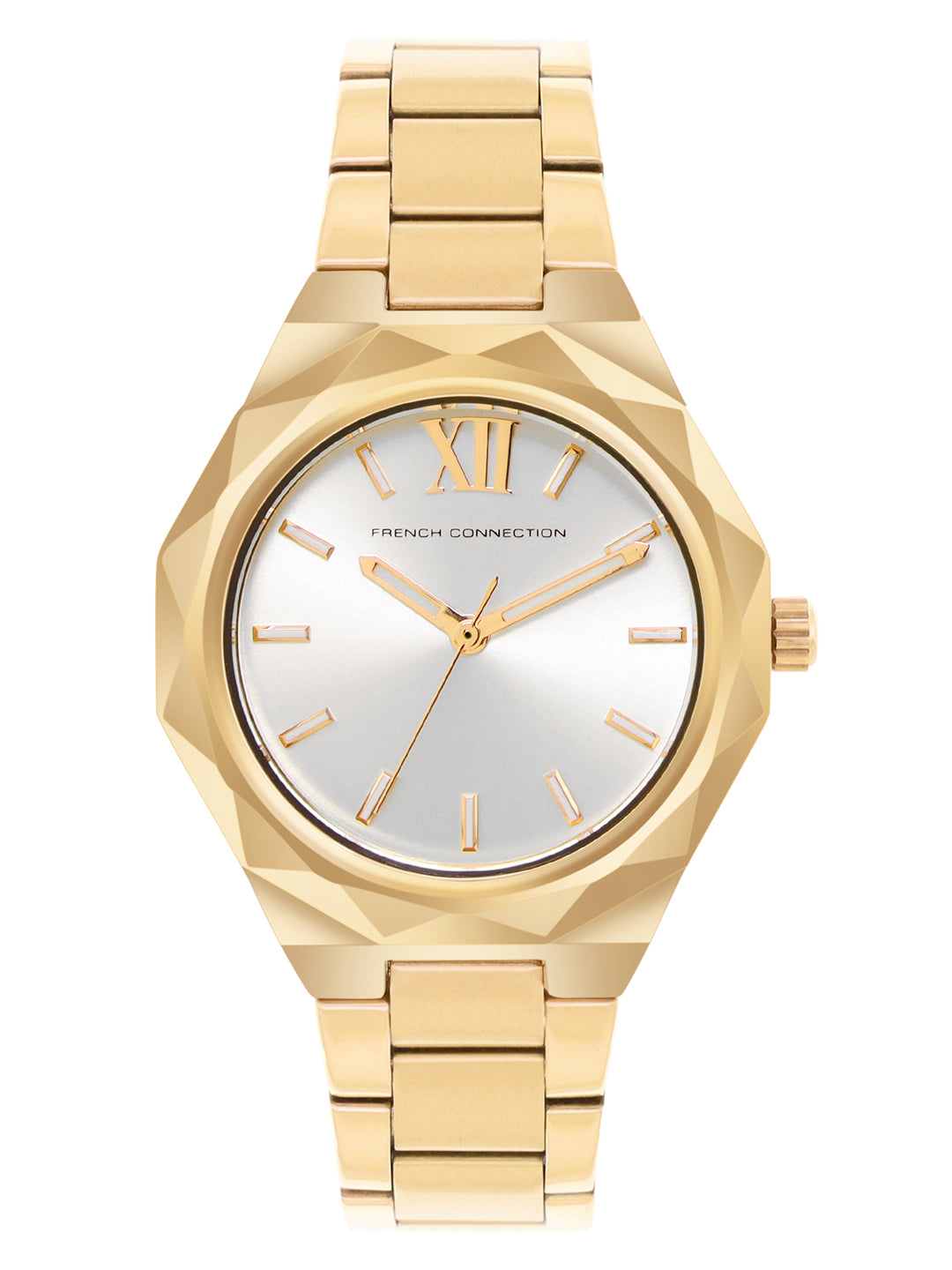 French Connection Silver Dial Analog Watch for Women's - FCH1GM