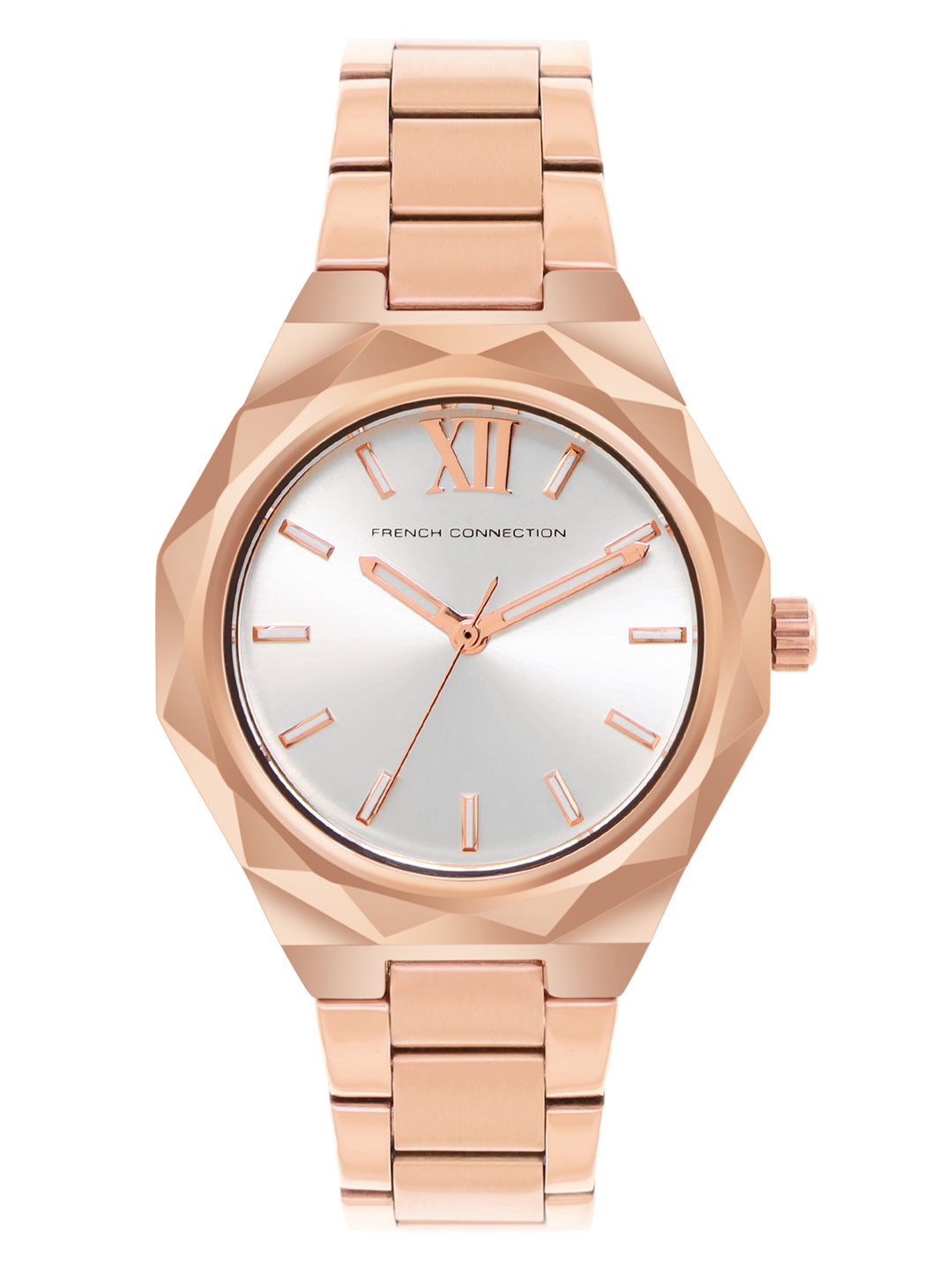 French Connection Silver Dial Analog Watch for Women's - FCH1RGM