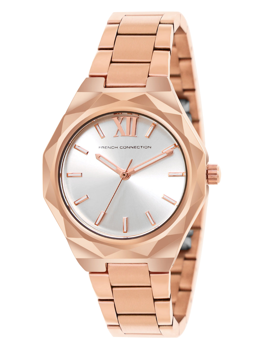 French Connection Silver Dial Analog Watch for Women's - FCH1RGM