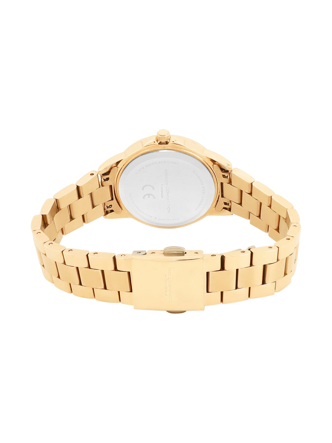 French Connection Sunray Green Round Dial With Green Stainless Steel Strap Watch - For Womens FCH26NGM