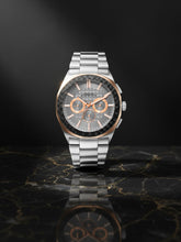 French Connection Textured Grey Round Dial With Stainless Steel  Multifunction Watch - For Mens FCH27SM