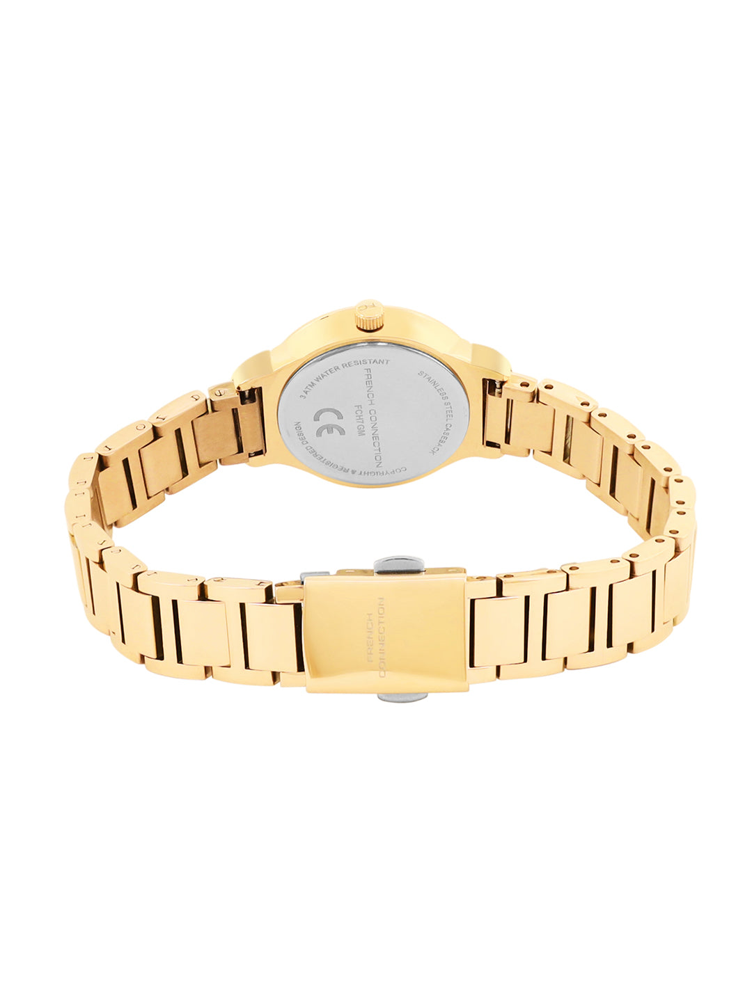 French Connection White Dial Analog Watch for Women's - FCH7GM