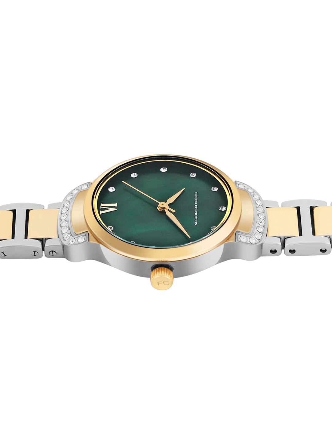 French Connection Green Dial Analog Watch for Women's - FCH7TM