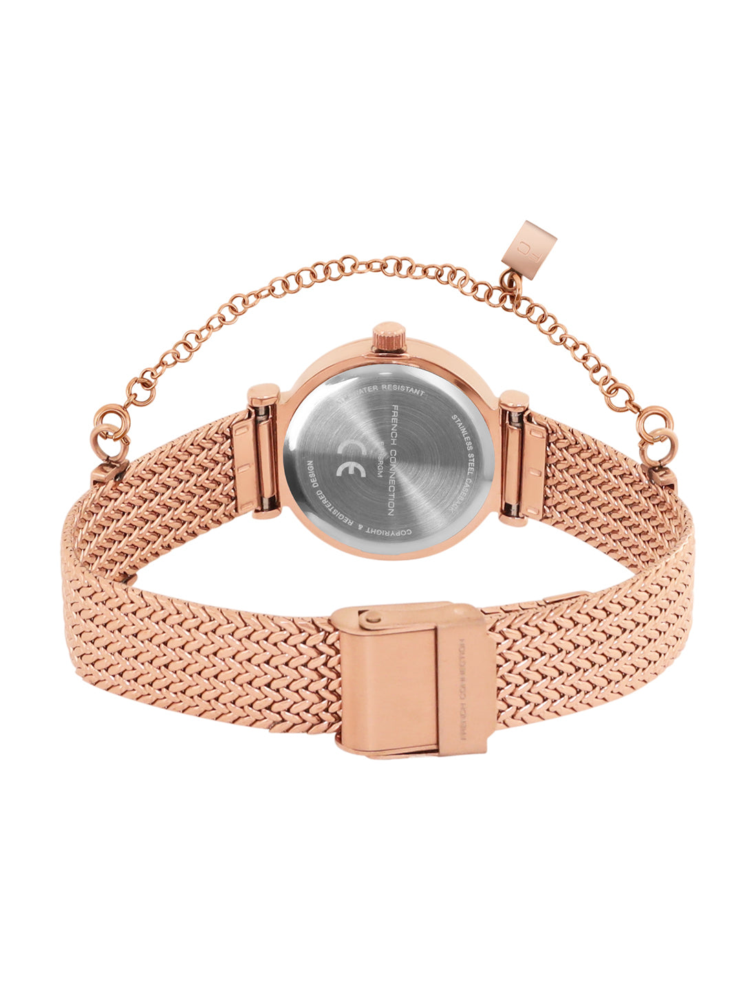 French Connection Pink Dial Analog Watch for Women's - FCH8RGM