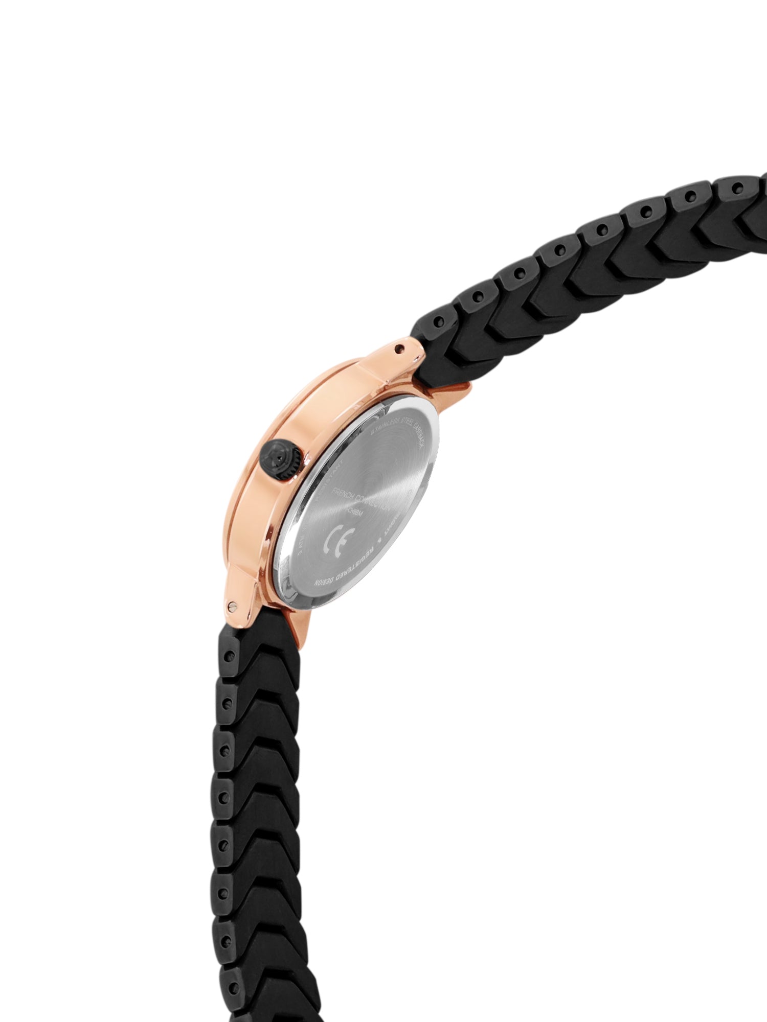 French Connection Black Dial Analog Watch for Women's - FCH9BM