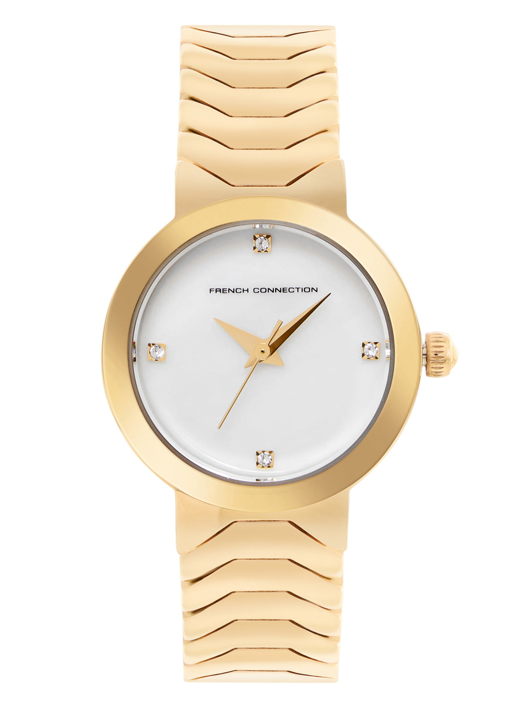 French Connection White Dial Analog Watch for Women's - FCH9GM