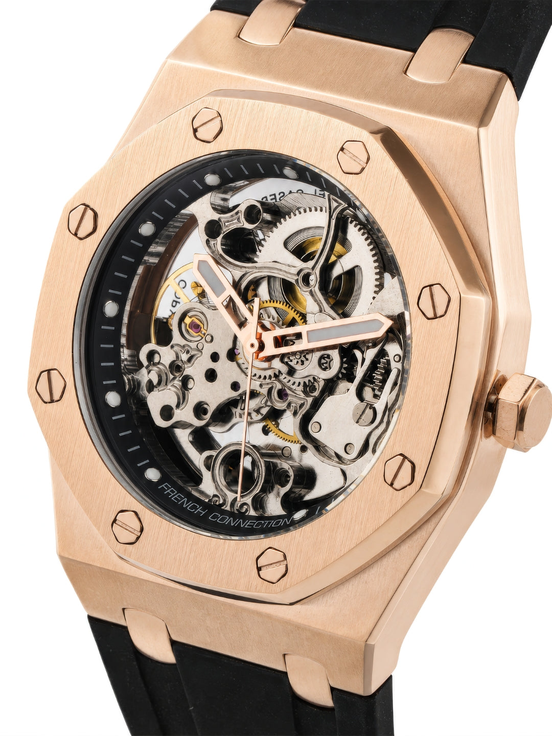 French Connection Automatic Silver Dial Men's Watch-FCK2B-RG