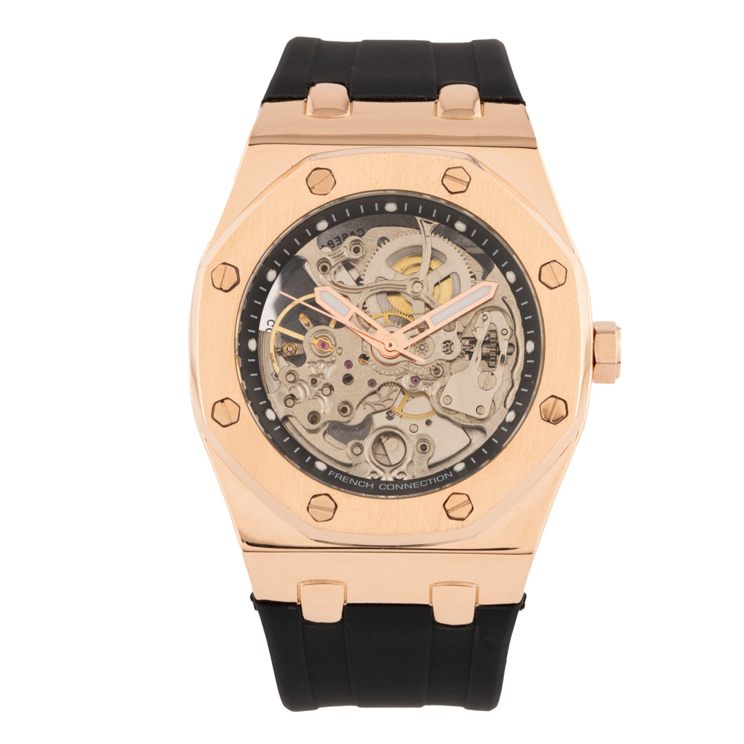 French Connection Automatic Silver Dial Men's Watch-FCK2B-RG