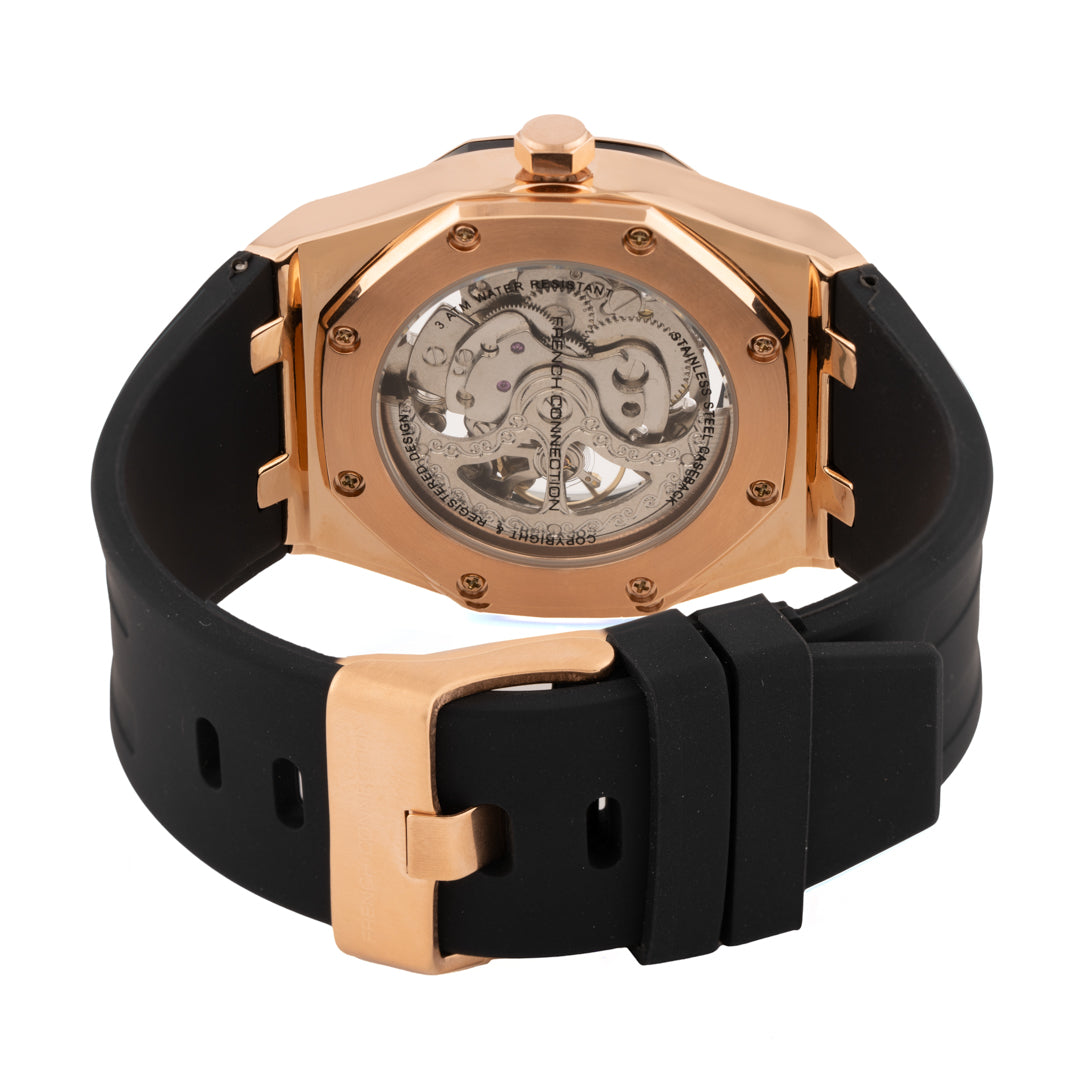 French Connection Automatic Silver Dial Men's Watch-FCK2B-RG