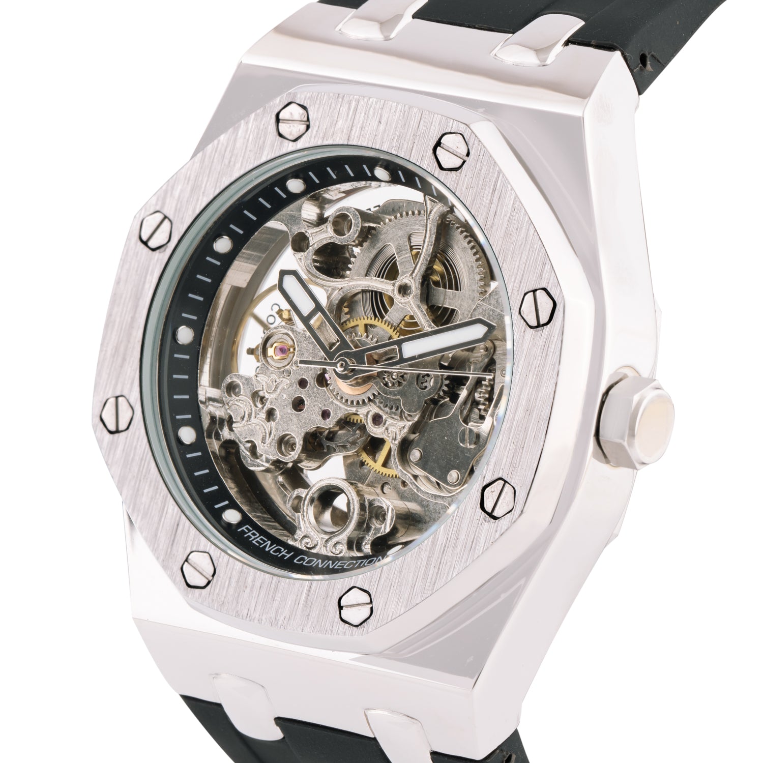 French Connection Automatic Silver Dial Men's Watch-FCK2B-S