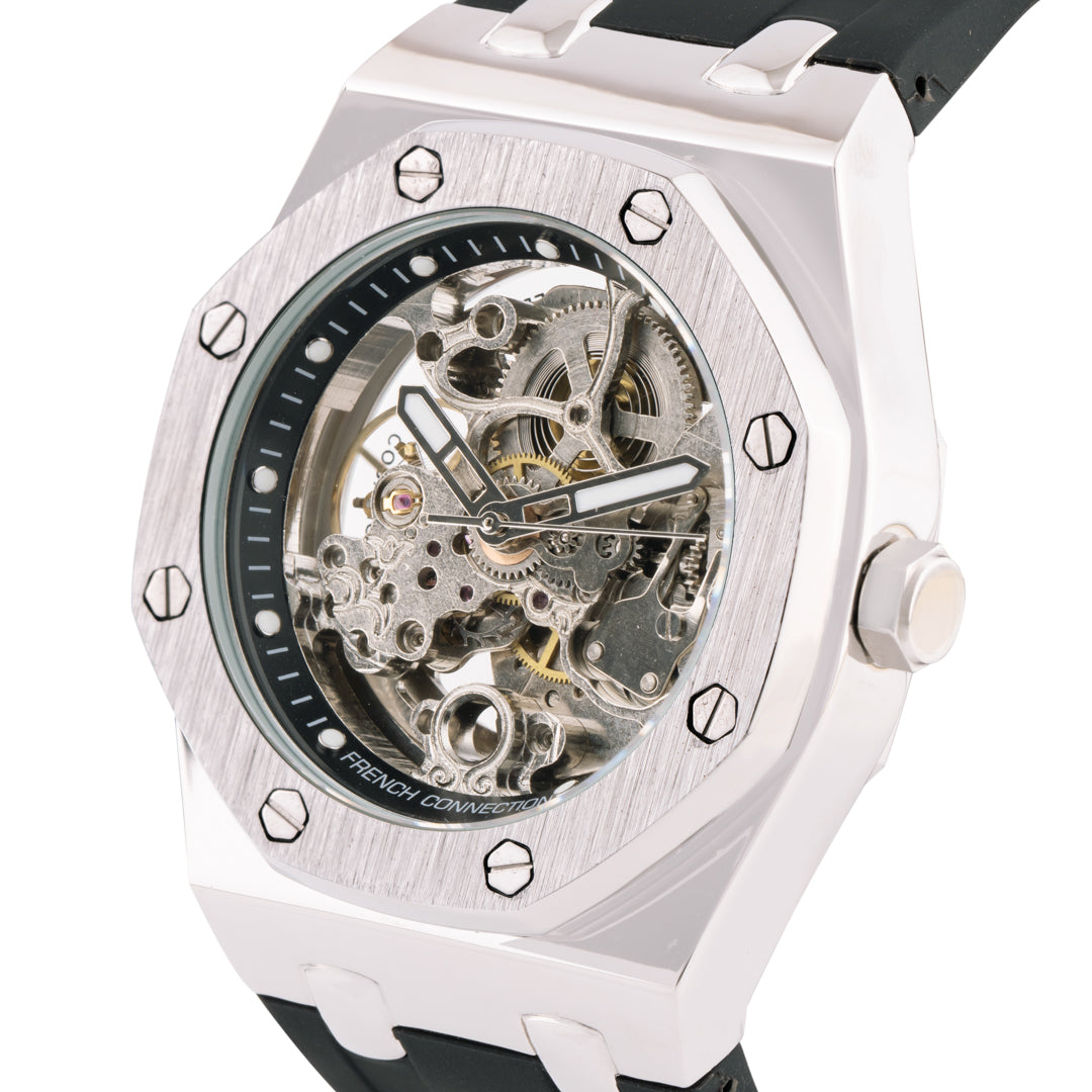 French Connection Automatic Silver Dial Men's Watch-FCK2B-S