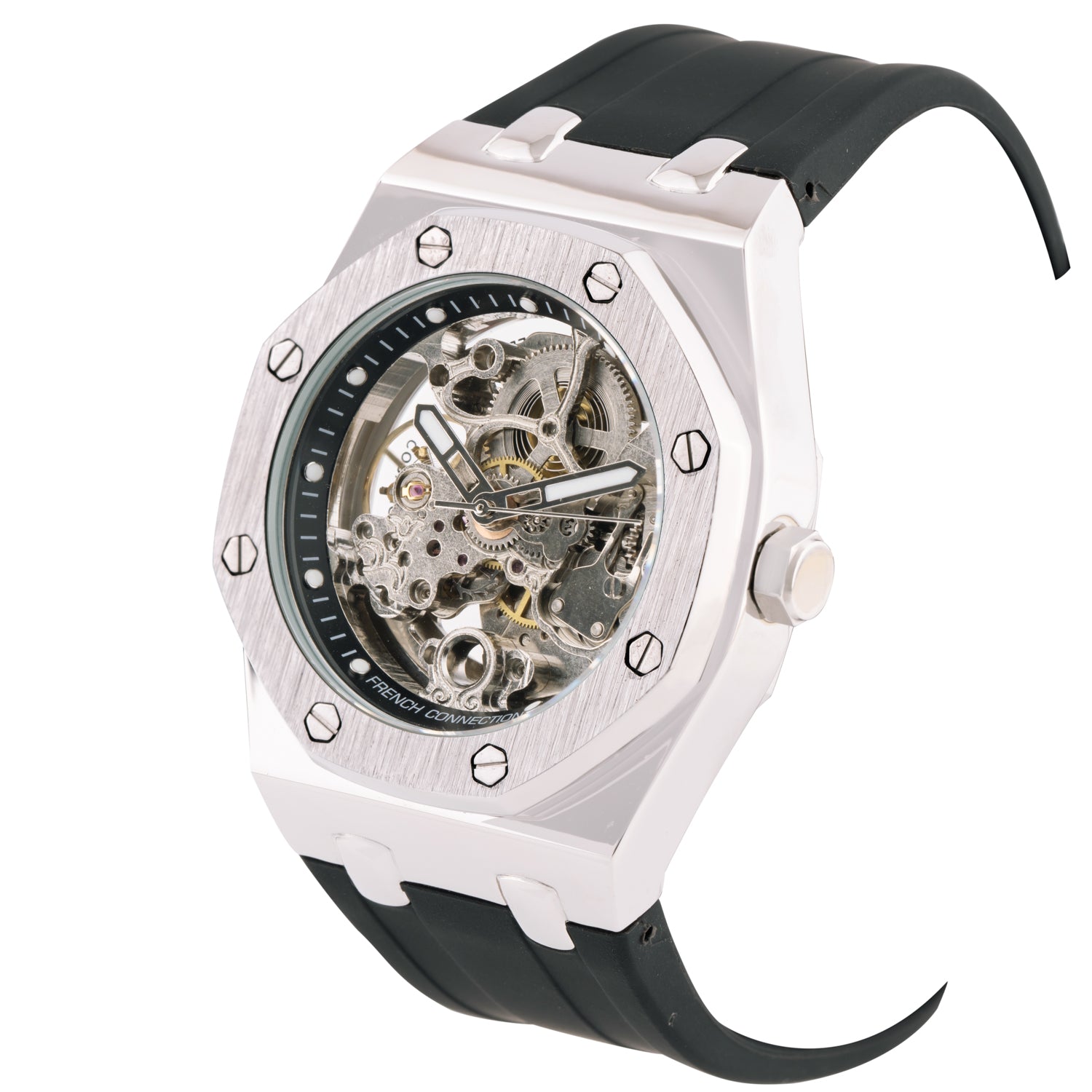 French Connection Automatic Silver Dial Men's Watch-FCK2B-S