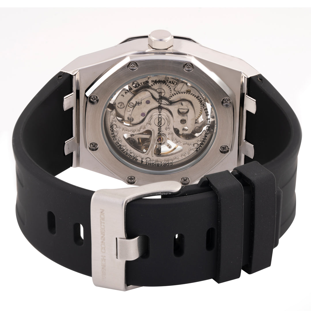 French Connection Automatic Silver Dial Men's Watch-FCK2B-S