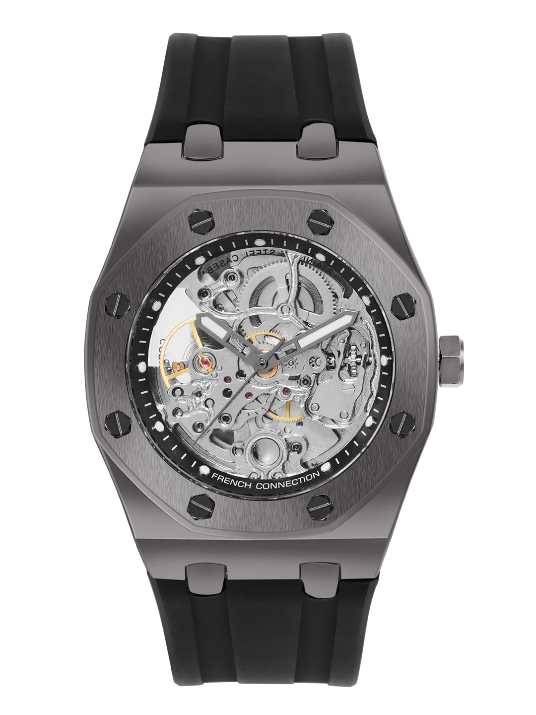 French Connection Automatic Silver Dial Men's Watch-FCK2B