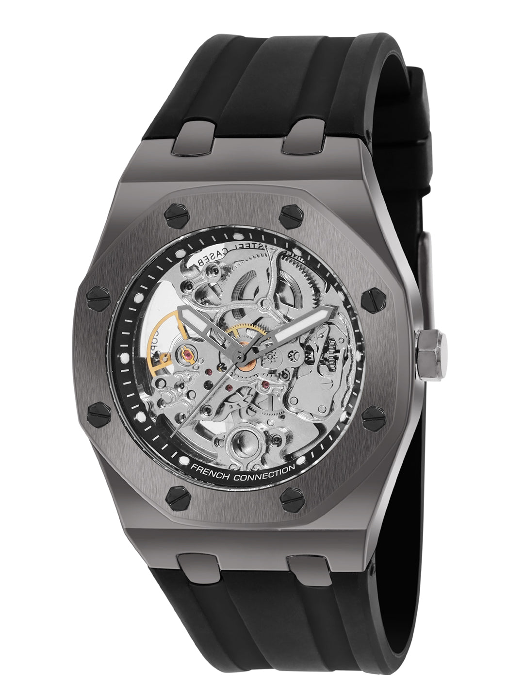 French Connection Automatic Silver Dial Men's Watch-FCK2B