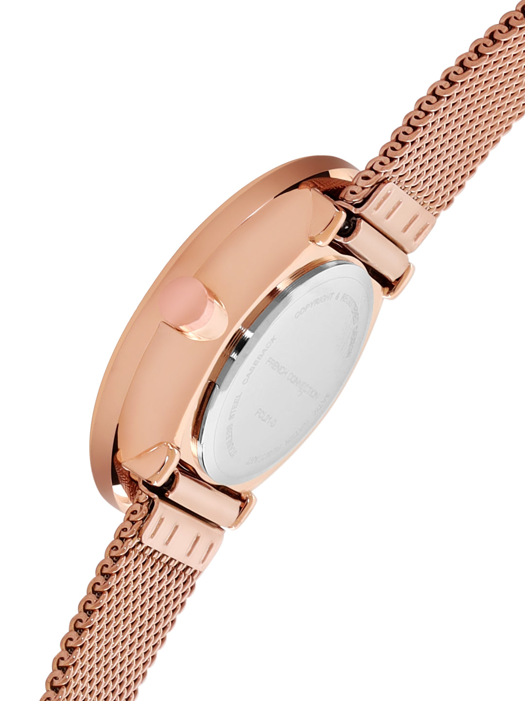 French Connection Analog Gold Multi Dial Women's Watch-FCL21-D