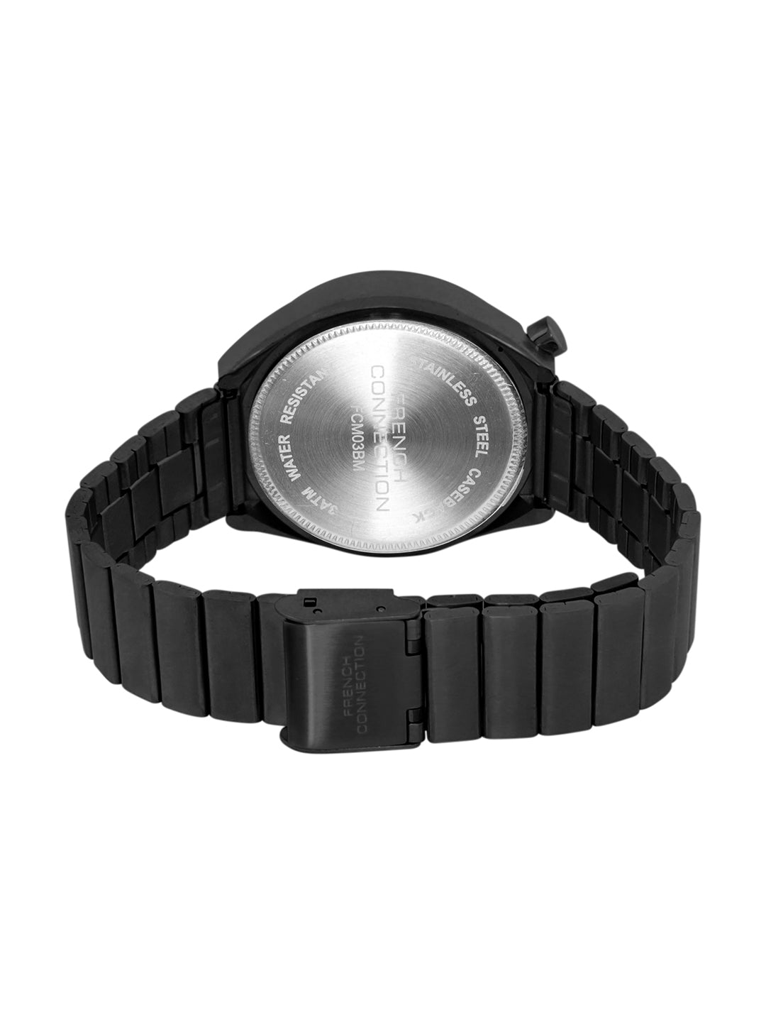 French Connection Black Dial Chronograph Date Watch for Women's - FCM03BM