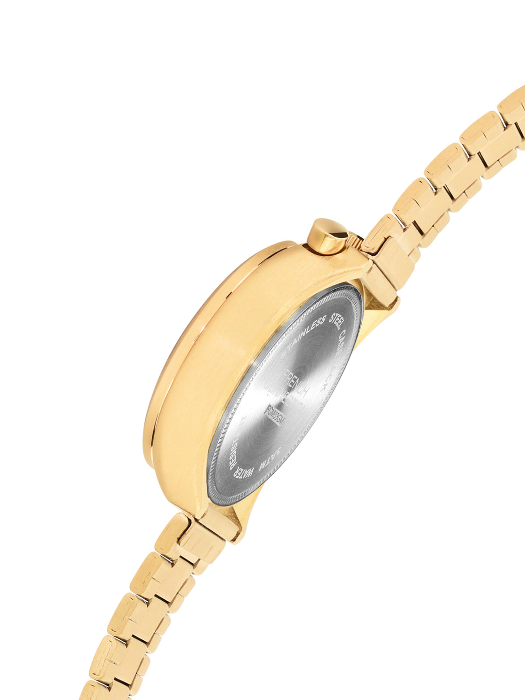 French Connection Gold Dial Chronograph Date Watch for Women's - FCM03GM