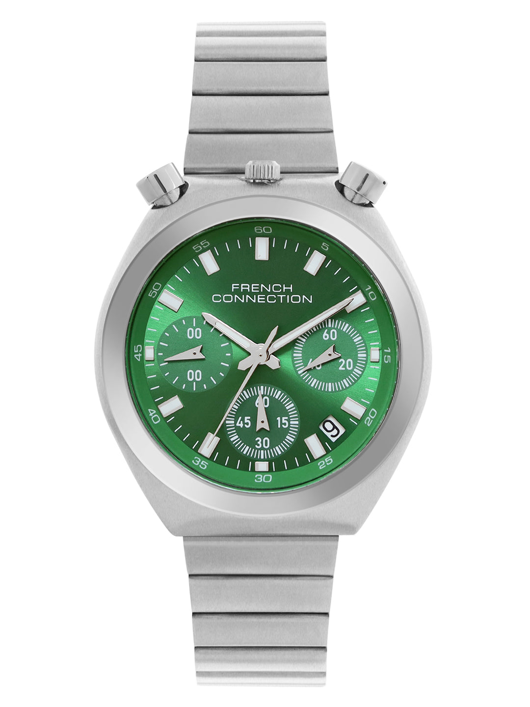 French Connection Green Dial Chronograph Date Watch for Women's - FCM03SM