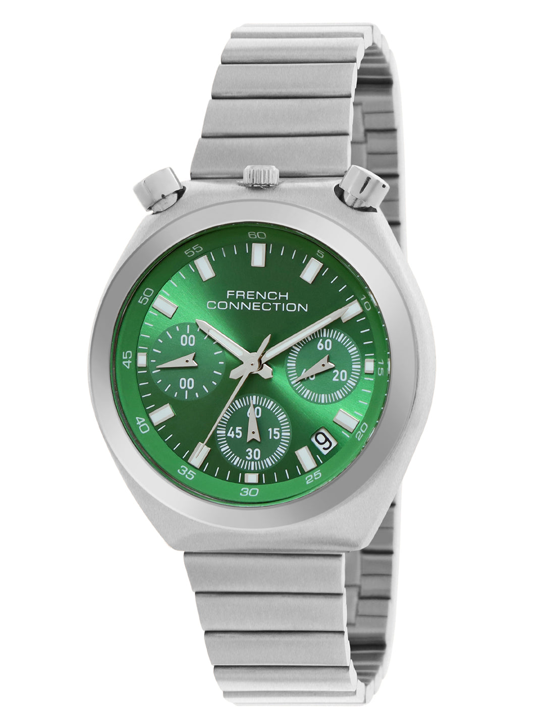 French Connection Green Dial Chronograph Date Watch for Women's - FCM03SM