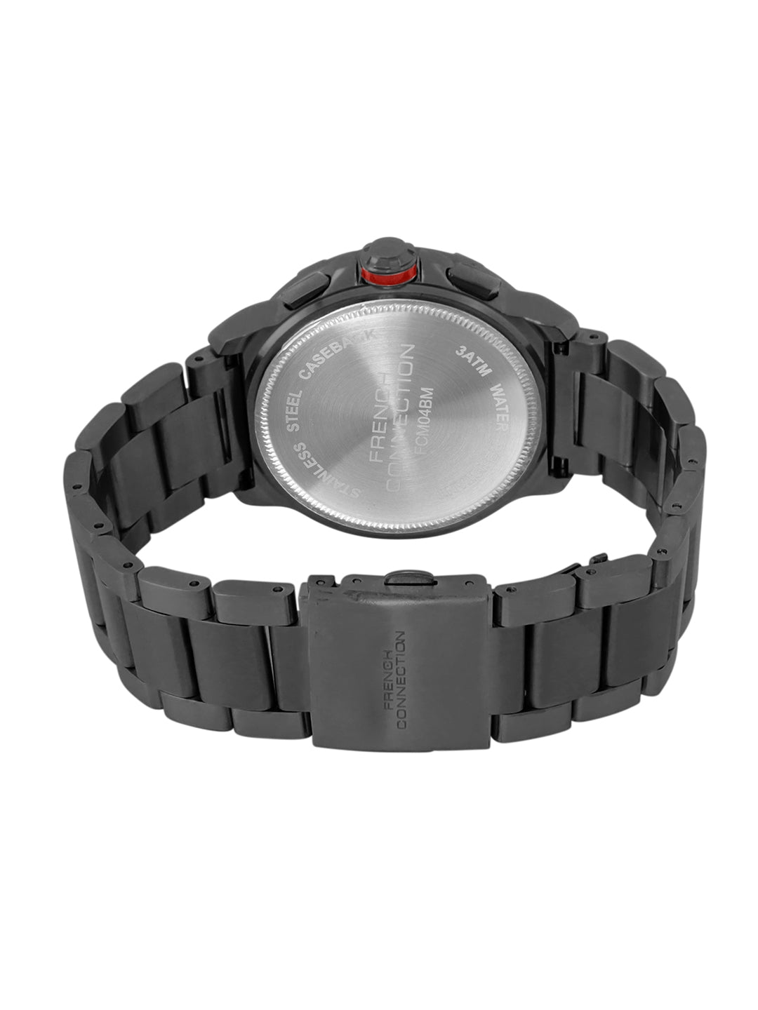 French Connection Black Dial Chronograph Date Watch for Men's - FCM04BM