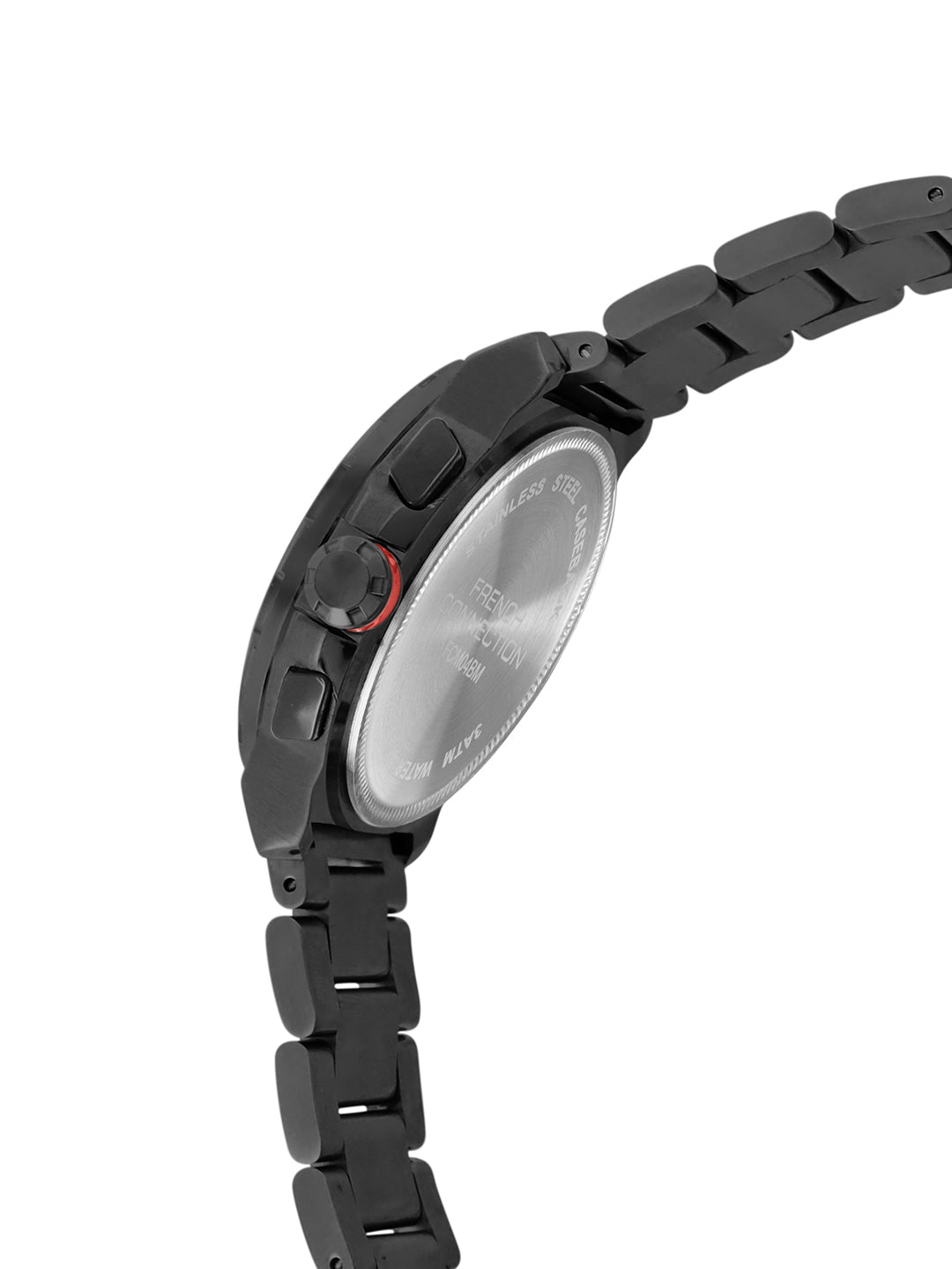 French Connection Black Dial Chronograph Date Watch for Men's - FCM04BM