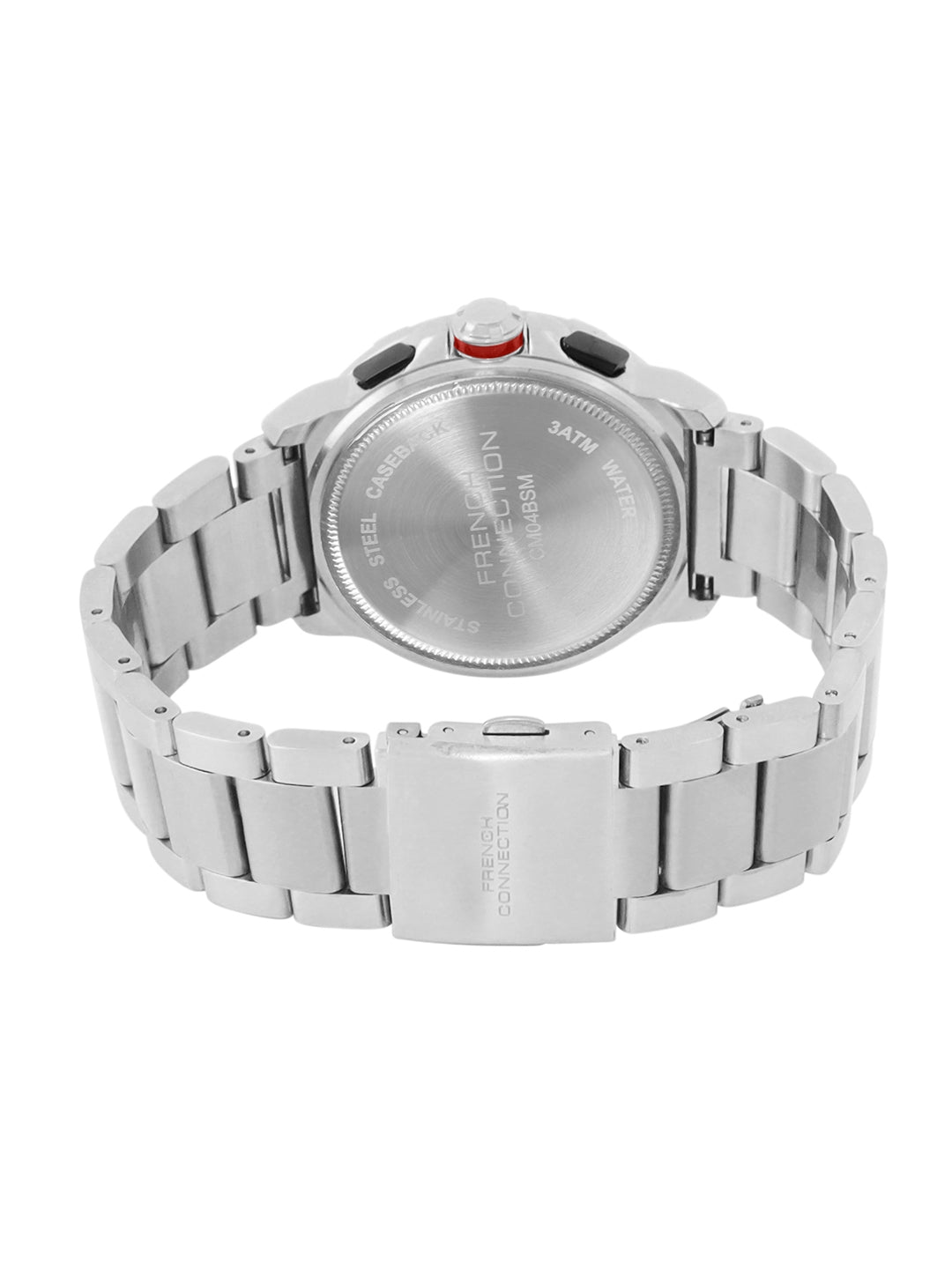 French Connection Black Dial Chronograph Date Watch for Men's - FCM04BSM