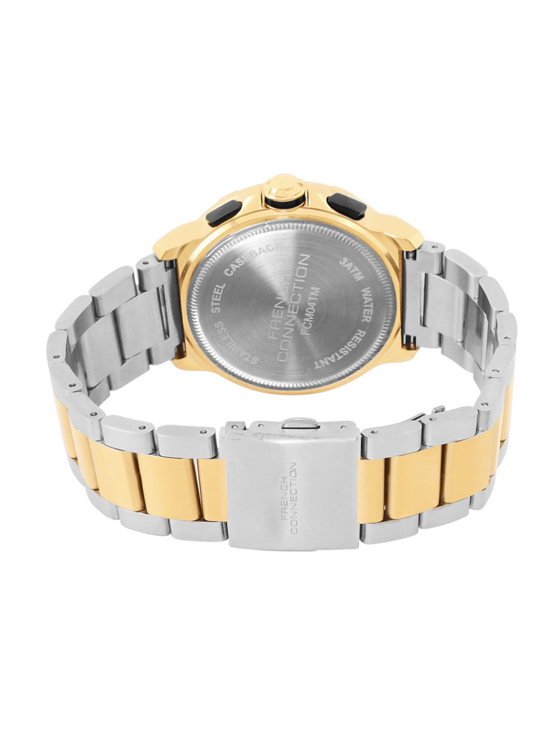 French Connection White Dial Chronograph Date Watch for Men's - FCM04TM