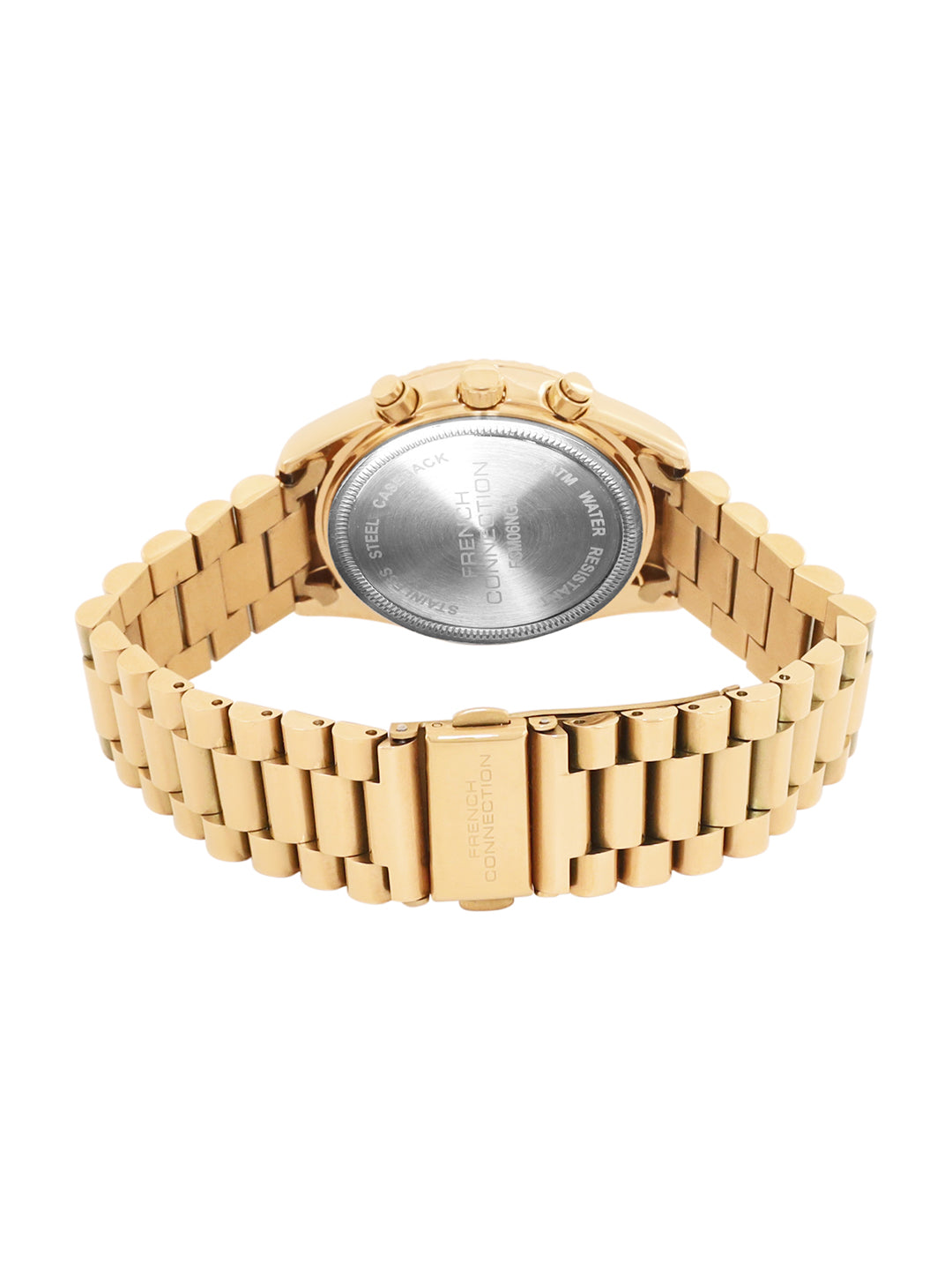 French Connection Green Dial Chronograph Watch for Women - FCM06NGM