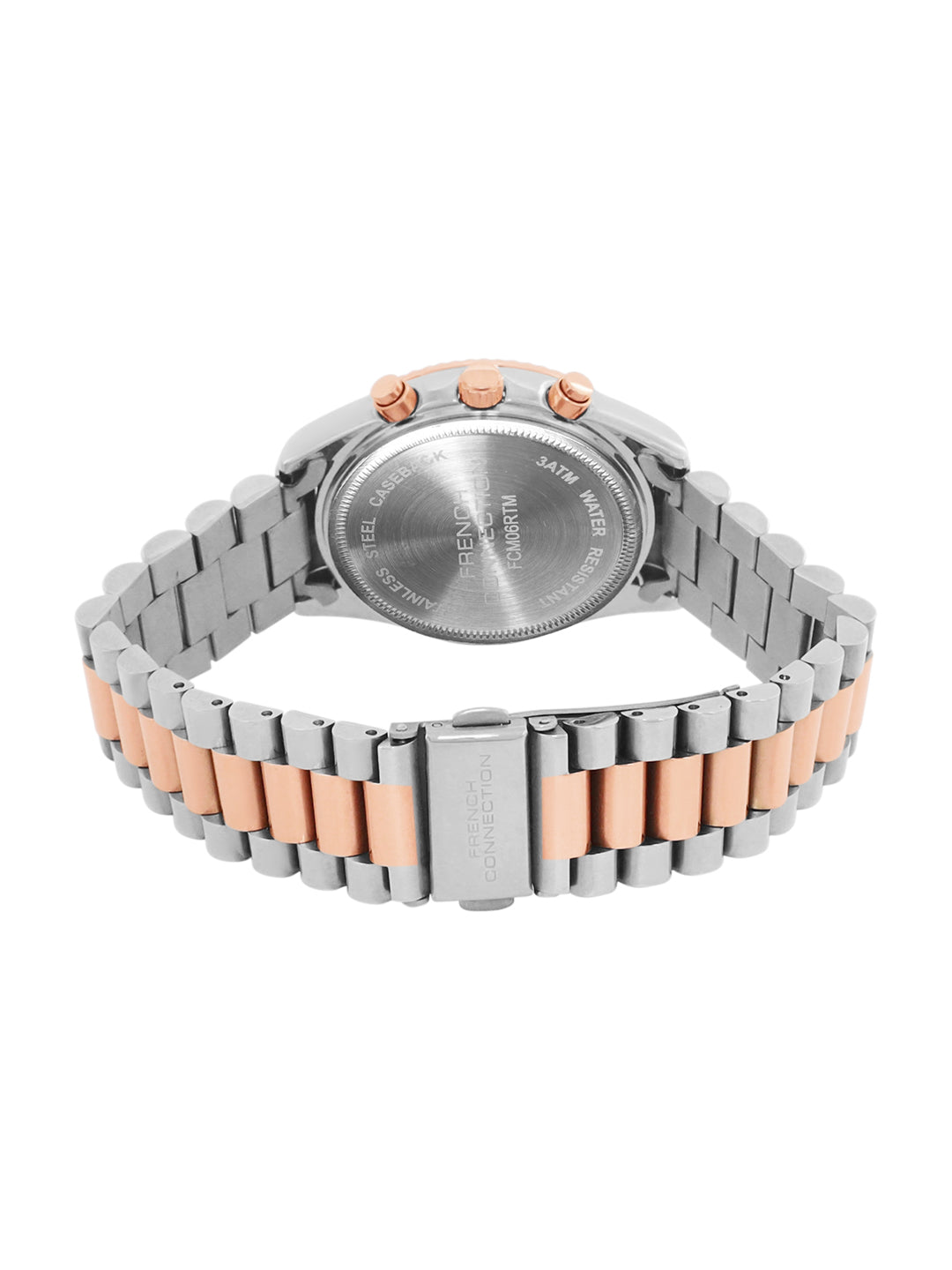 French Connection Purple Dial Chronograph Watch for Women - FCM06RTM